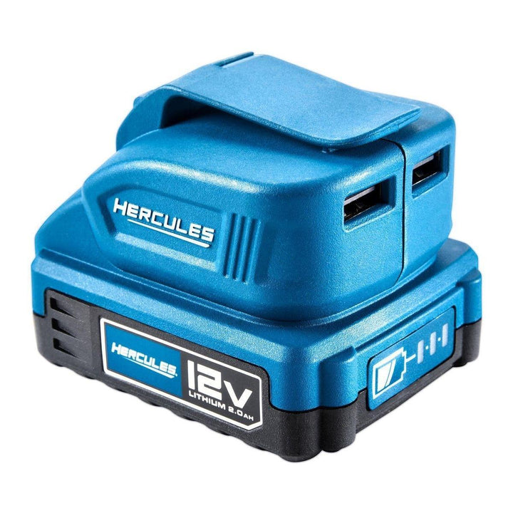 Hercules 12V Lithium‑Ion USB Power Source Adapter