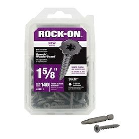 Rock-On #9 x 1-5/8-in Zinc-Plated Star-Drive Interior Cement Board Screws (140-Count)