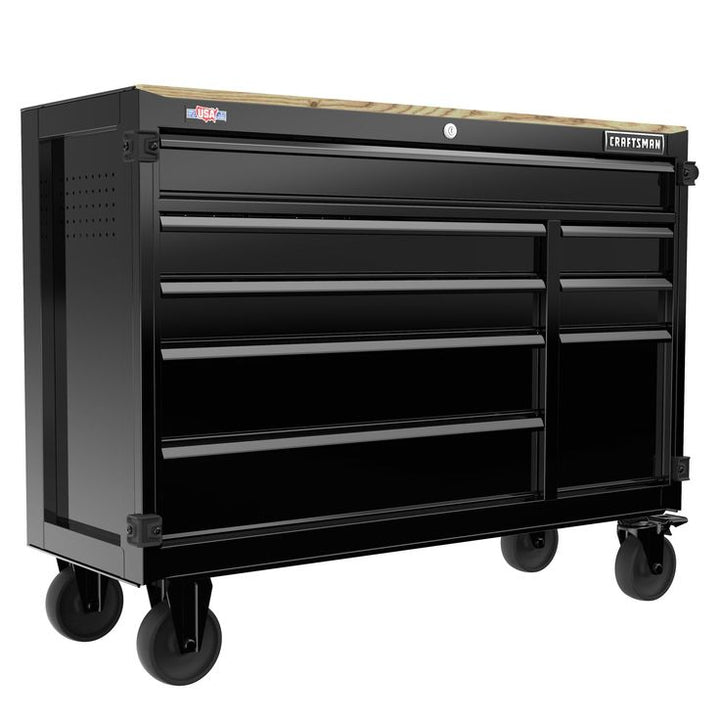 CRAFTSMAN Premium 2000 Series 51.2-in L x 39.5-in H 8-Drawers Rolling Black Wood Work Bench