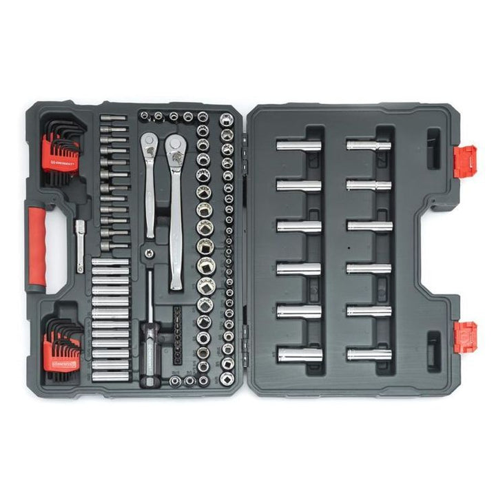 Crescent 121-Piece Standard (SAE) and Metric Chrome Mechanics Tool Set