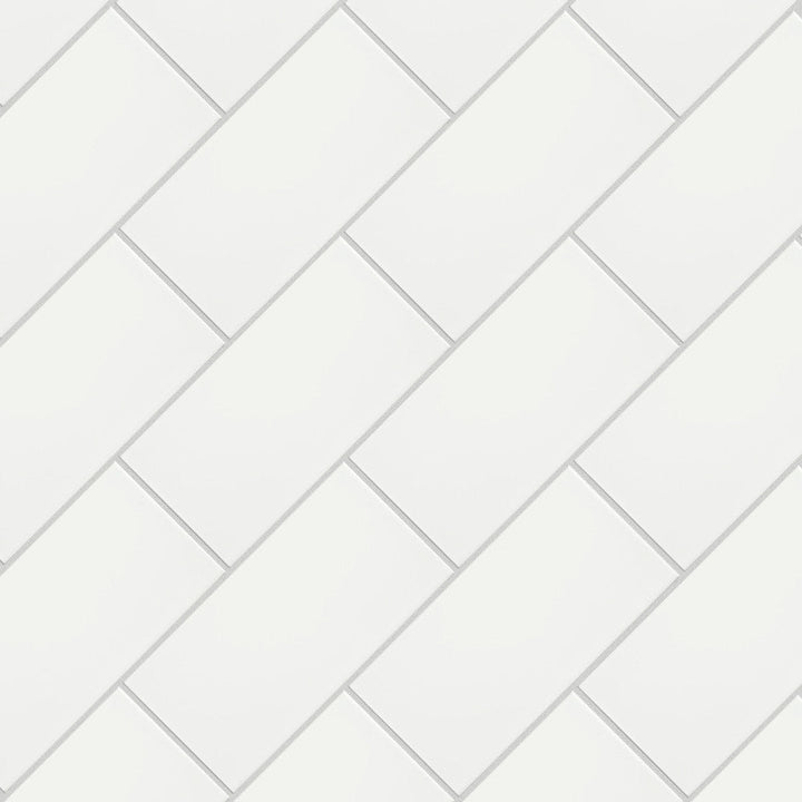 Merola Tile Projectos 7-3/4 in. x 3-7/8 in. Neve Matte Ceramic Subway Floor and Wall Tile (11.46 sq. ft. / case)