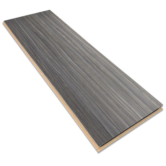 Forbo Flooring Systems Marmoleum Cinch Loc Seal Black Glacier 10-mm T x 12-in W x 36-in L Waterproof Wood Plank Laminate Flooring (20.34-sq ft / Carton)