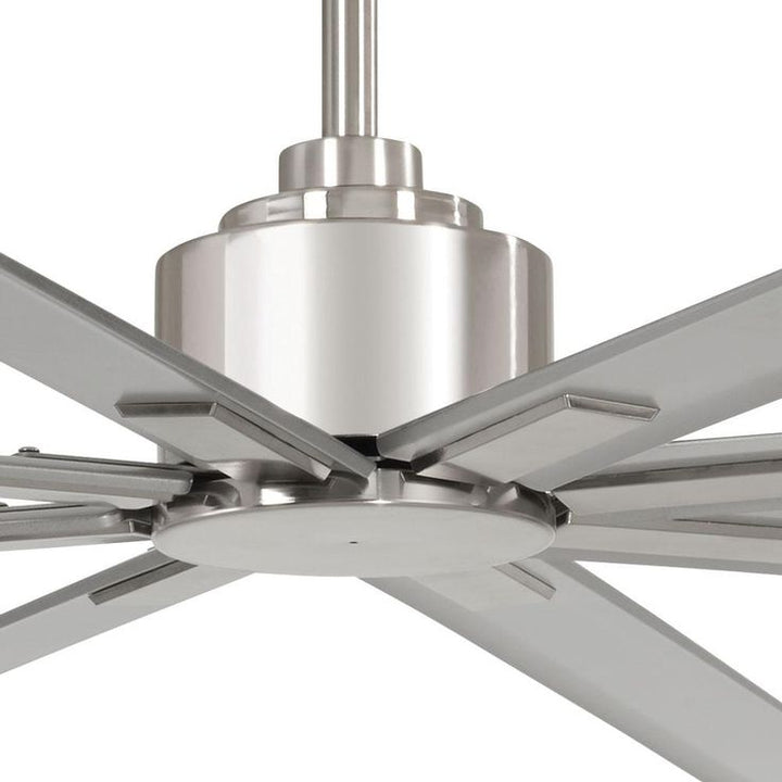 Xtreme H2O 84 in. Indoor/Outdoor Brushed Nickel Wet Ceiling Fan with Remote Control