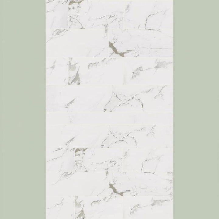 Home Decorators Collection Carrara Polished Porcelain Tile 12x24