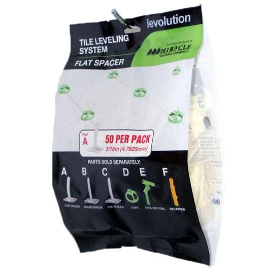 Miracle Sealants LEV3/16FS Levolution Tile Spacer and Level System Flat Style Part A 3/16