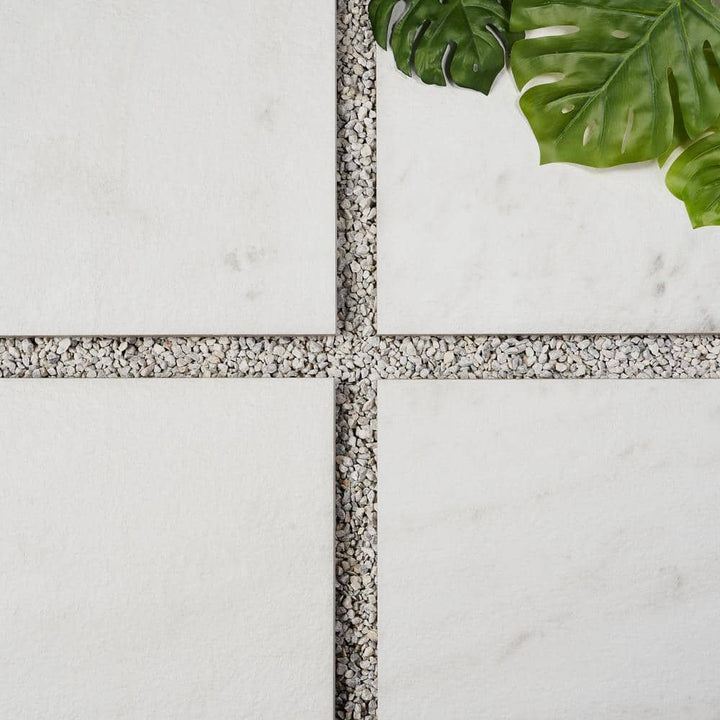 Ivy Hill Tile Hercules Calacatta 23.74 in. x 23.74 in. x 0.78 in. Textured Porcelain Floor Paver Tile (8.03 sq. ft./Case)