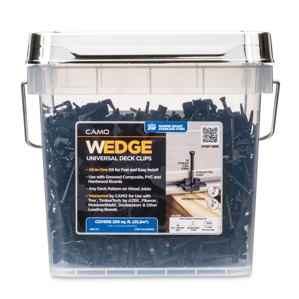 CAMO Wedge Stainless Steel Hidden Deck Fastener Clip (450-Count/250 sq. ft.)