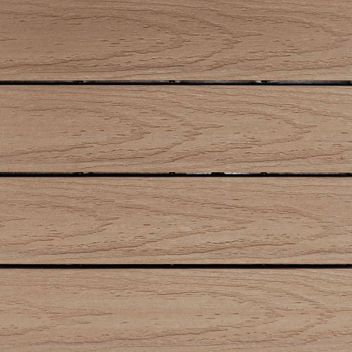 NewTechWood UltraShield Naturale 1 ft. x 1 ft. Quick Deck Outdoor Composite Deck Tile Sample in Canadian Maple