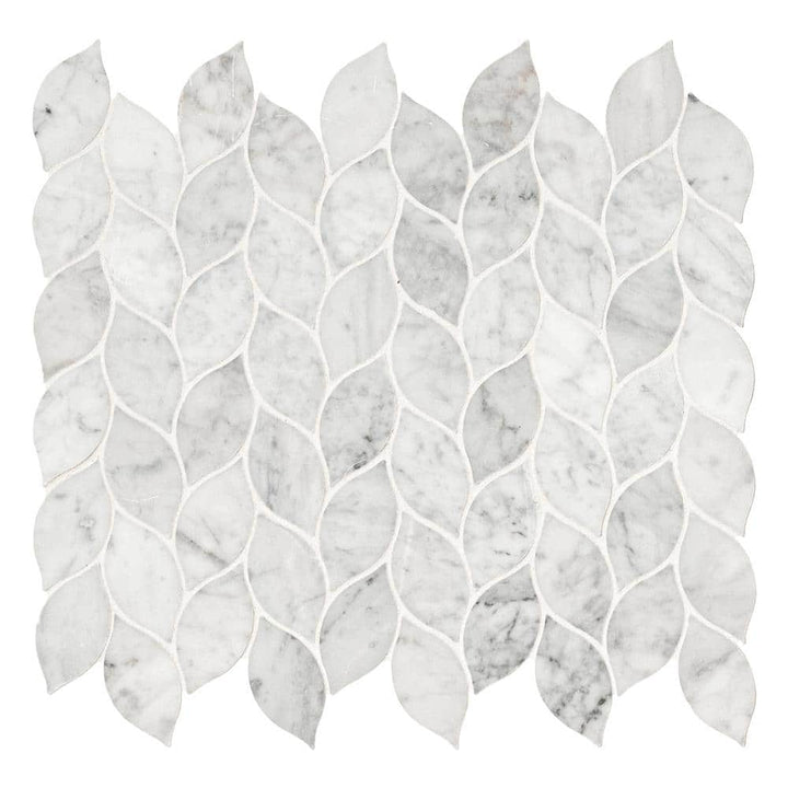 MSI Carrara White Blanco 12 in. x 13 in. Honed Marble Floor and Wall Tile (10.8 sq. ft./Case)