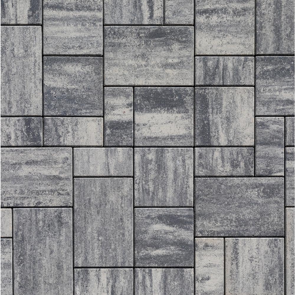 interlock Reno 14.75in. x 9.875 in. x 2.375 in. Rectangle Cascade Face Mix Concrete Paver Pallet (114-pieces/70.5 sq. sf./Pallet)