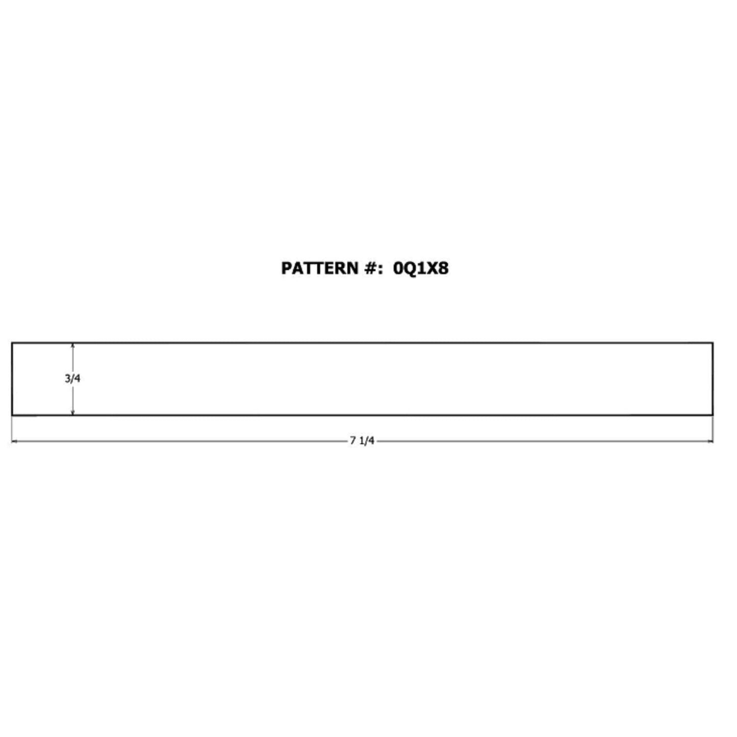Alexandria Moulding 1 in. T x 8 in. W x 4 ft. L Oak Board