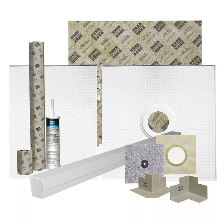 Hydro Ban 32 in. x 60 in. Off-Center Drain Kit