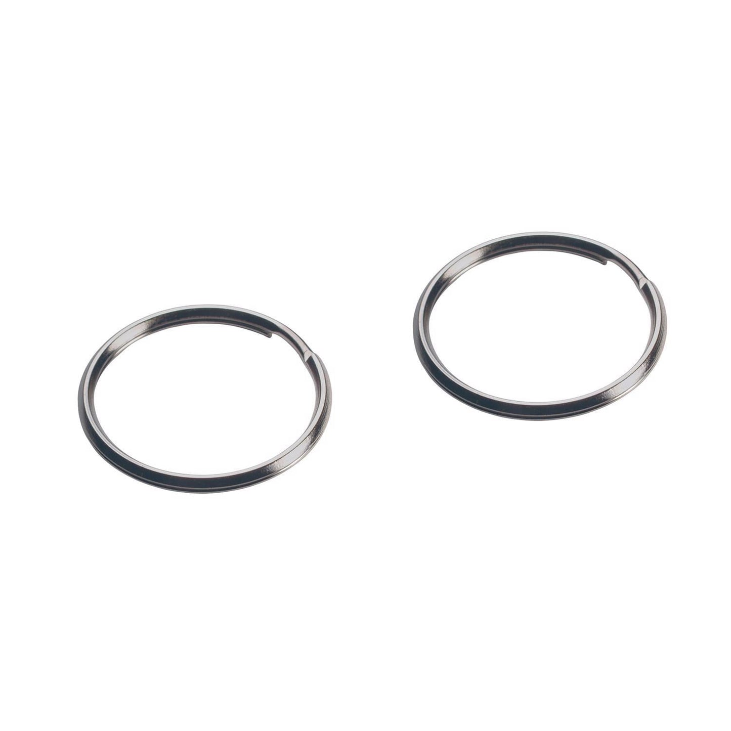 Hillman 1-1/2 in. Tempered Steel Silver Split Key Rings (2-Pack)