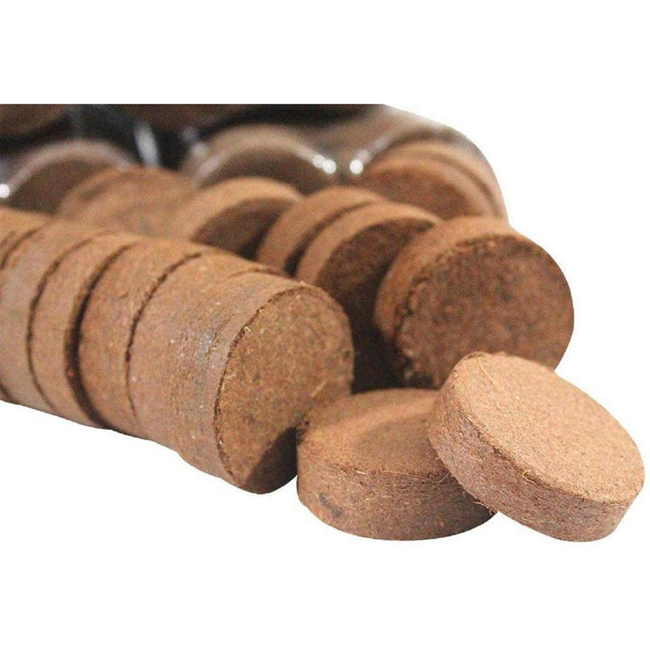 Envelor Coir Wafers 0.8 in. Compressed Coco Grow Discs Potting Plants Soil Pellets (180-Pack) - Super Arbor