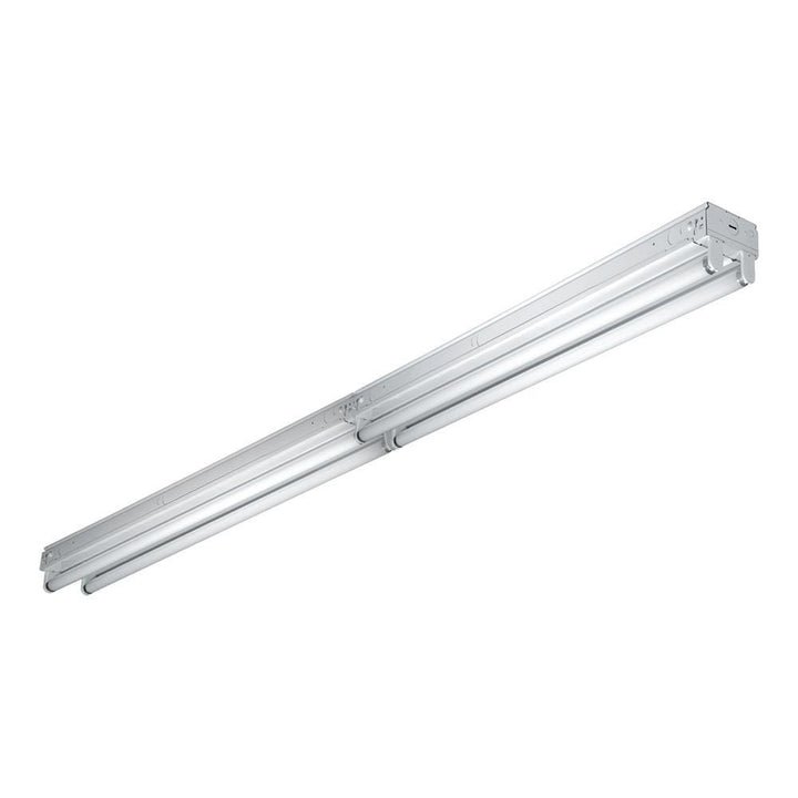 32-Watt 4-Light White 8 ft. Tandem Fluorescent Strip Light - Super Arbor