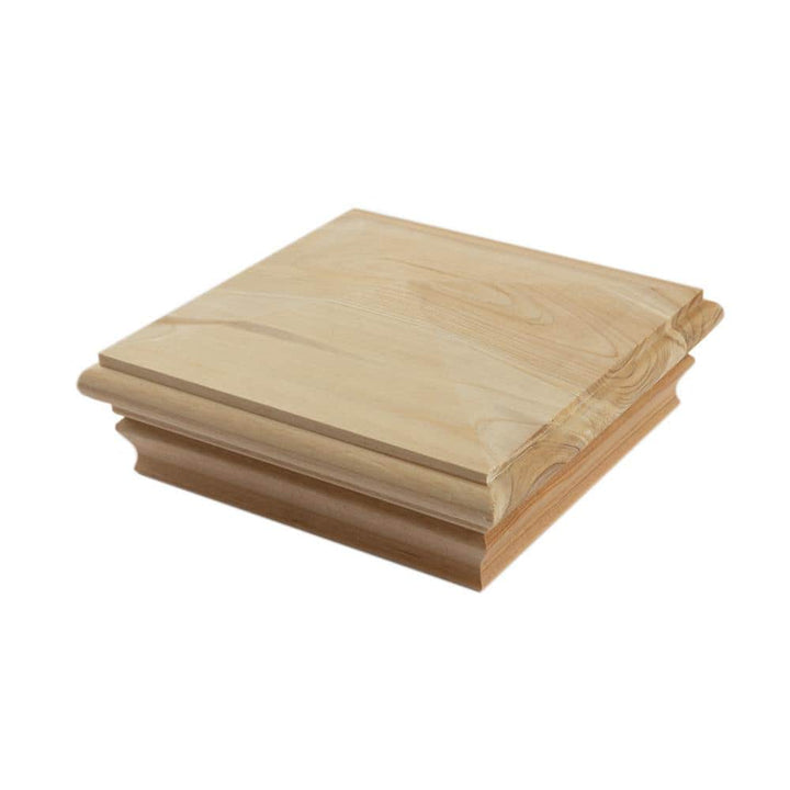 Deckorators 6 in. x 6 in. Newport High Pyramid Cedar Wood Post Cap