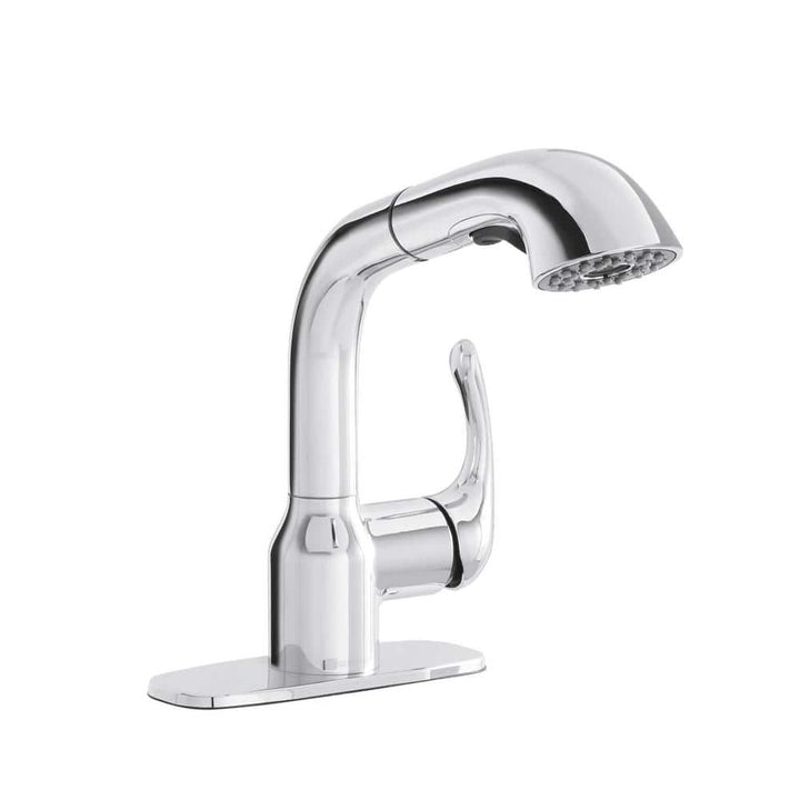 Glacier Bay Dunning Single-Handle Pull-Out Laundry Utility Faucet in Chrome