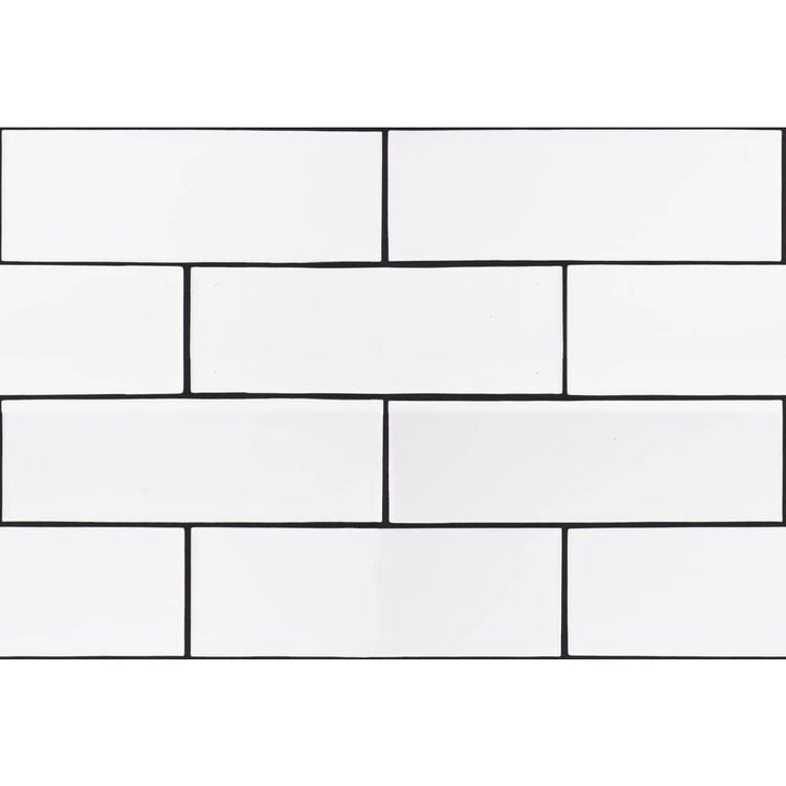 MSI City Bianco 4 in. x 12 in. Glossy Ceramic White Subway Tile (9.99 sq. ft./Case)