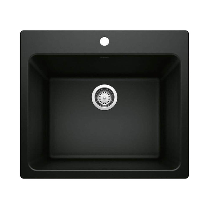 Blanco Liven Granite Undermount Laundry Sink in Coal Black