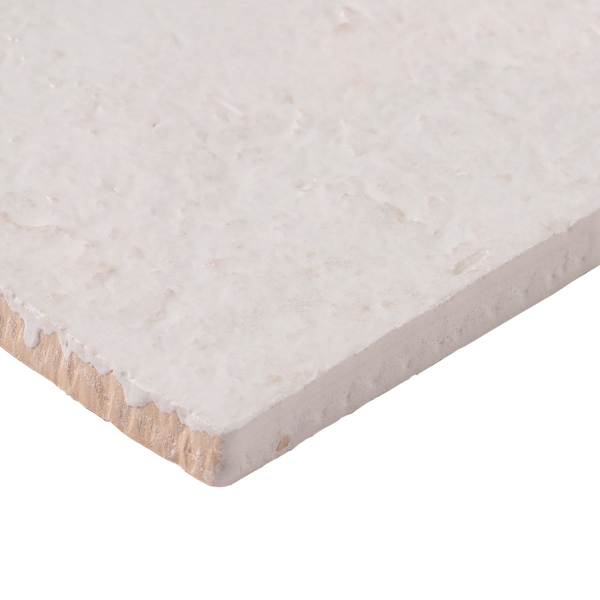 Navari White 5x5 Textured Matte Ceramic Tile - Tilebar