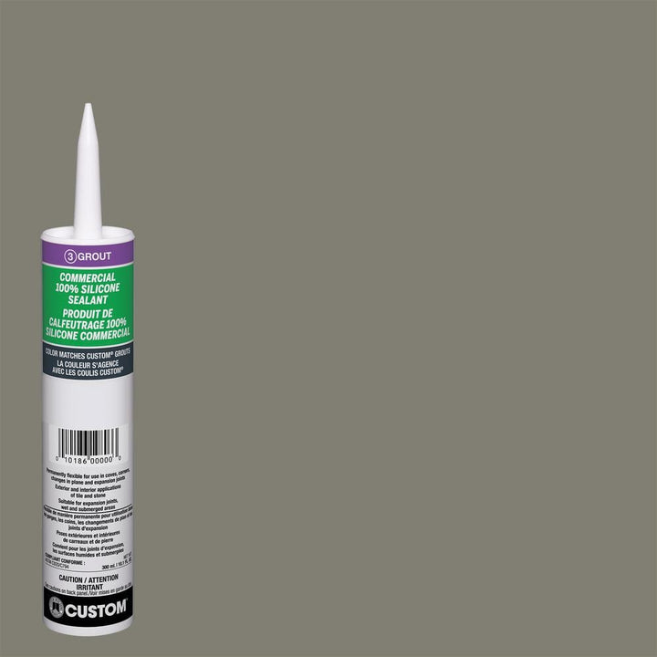 Custom Building Products Commercial #09 Natural Gray 10.1 oz. Silicone Caulk
