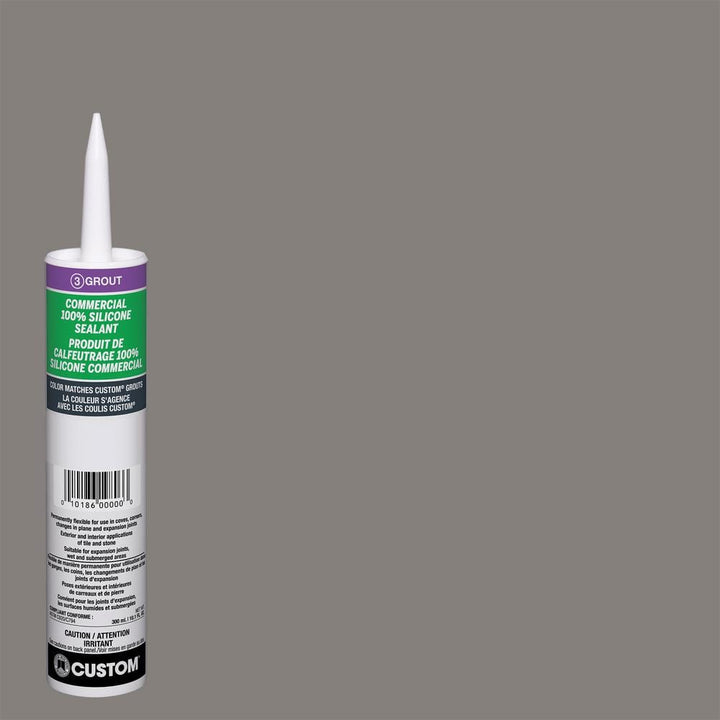 Custom Building Products Commercial #335 Winter Gray 10.1 oz. Silicone Caulk