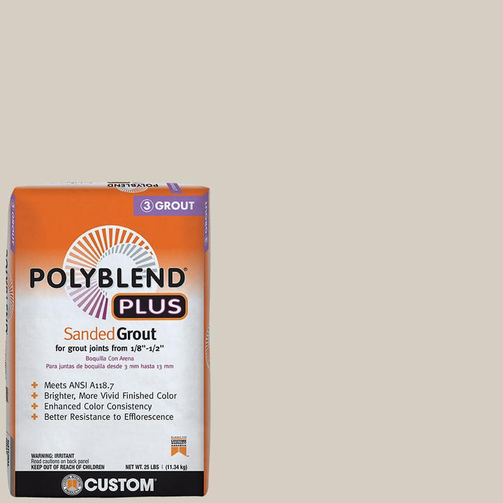 Custom Building Products Polyblend Plus #545 Bleached Wood 25 lb. Sanded Grout