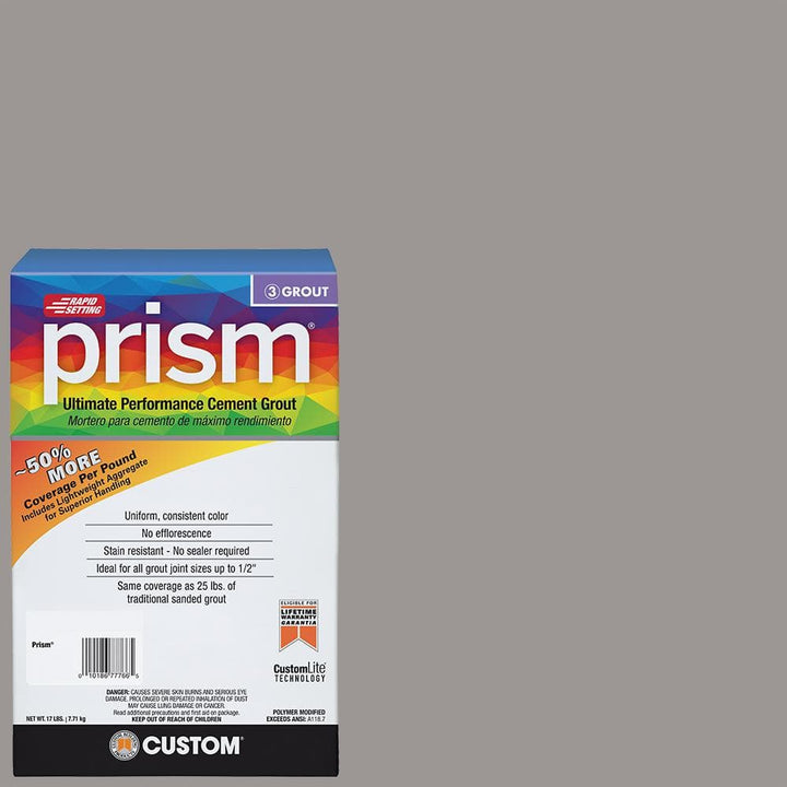 Custom Building Products Prism #165 Delorean Gray 17 lb. Ultimate Performance Rapid Setting Grout