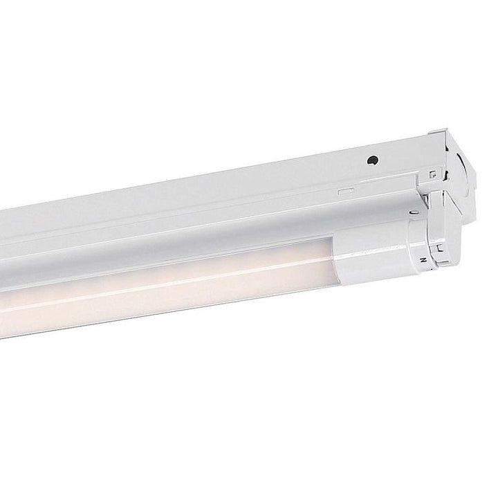 4 ft. 32-Watt 1-Lamp Fluorescent White Commercial Grade Instant Start T8 Narrow Strip Light Fixture