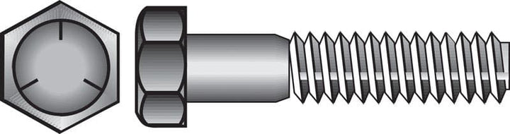 Hillman 1 in. D x 6 in. L Heat-Treated Zinc Steel Hex Head Cap Screw, Grade 5, Coarse Thread, 10-Pack