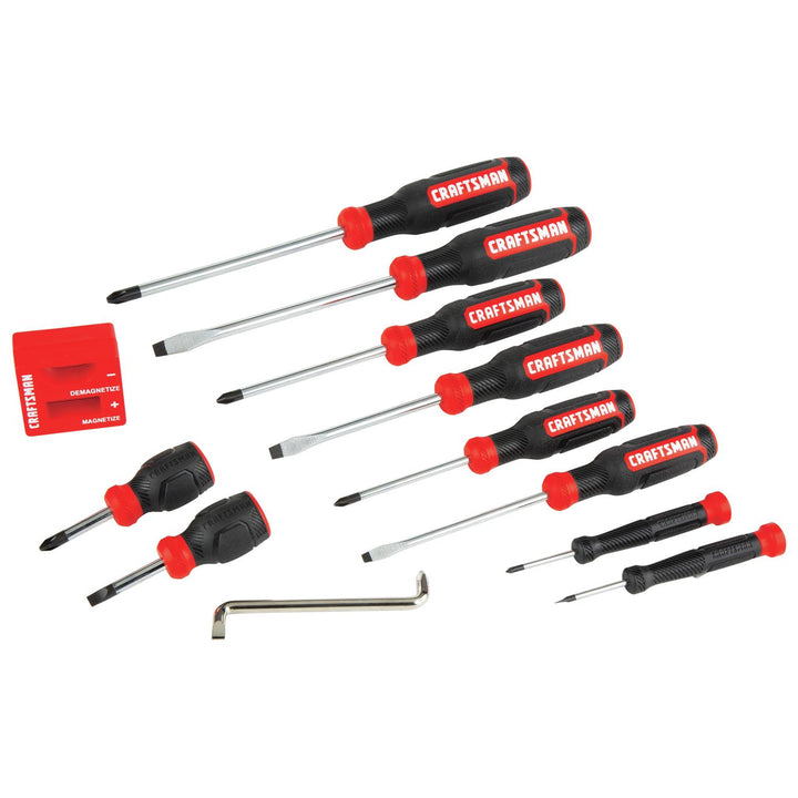 Craftsman 12-Piece Multi-Bit Screwdriver Set with Bi-Material Handle