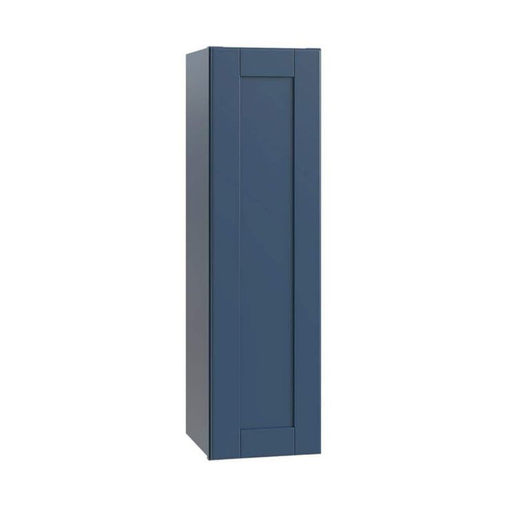 Home Decorators Collection Washington Vessel Blue Plywood Shaker Assembled Wall Kitchen Cabinet Soft Close Left 15 in W x 12 in D x 36 in H