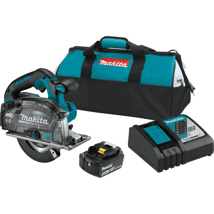 18-Volt 5-7/8 in. 5.0 Ah LXT Lithium-Ion Brushless Cordless Metal Cutting Saw Kit with Electric Brake and Chip Collector - Super Arbor
