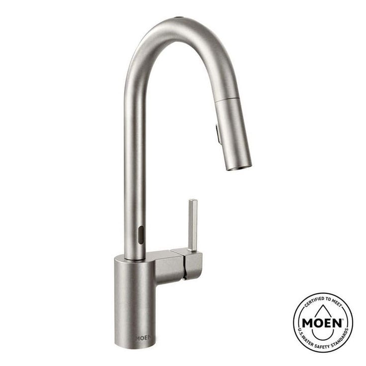 Align Single-Handle Touchless Pull-Down Sprayer Kitchen Faucet with MotionSense and Power Clean in Spot Resist Stainless
