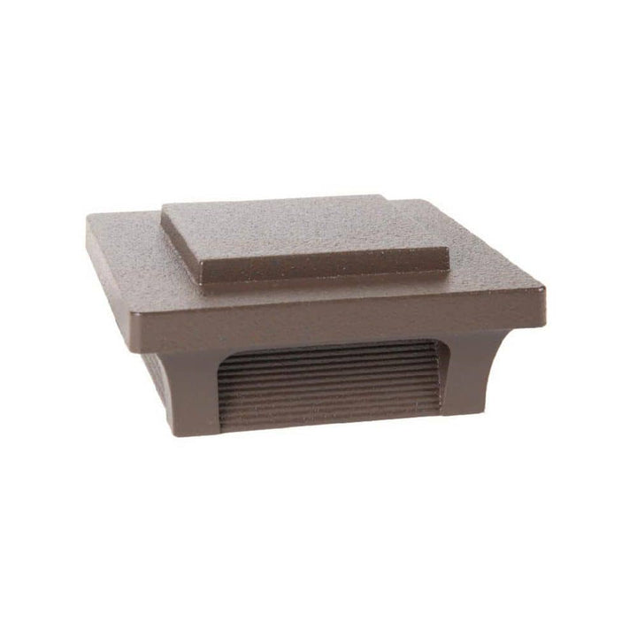 Deckorators Luna 2.5 in. x 2.5 in. Weathered Brown Low Voltage Post Cap