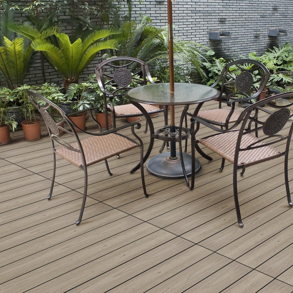 CREATIVE SURFACES Desert Stone Composite Decking Boards - 20 Planks