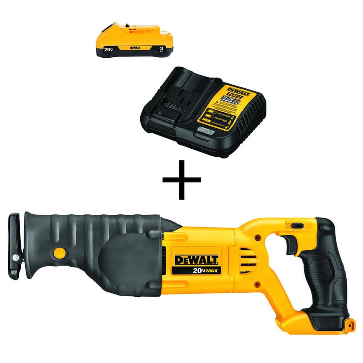 DEWALT 20V MAX Cordless Reciprocating Saw Kit with Battery and Charger