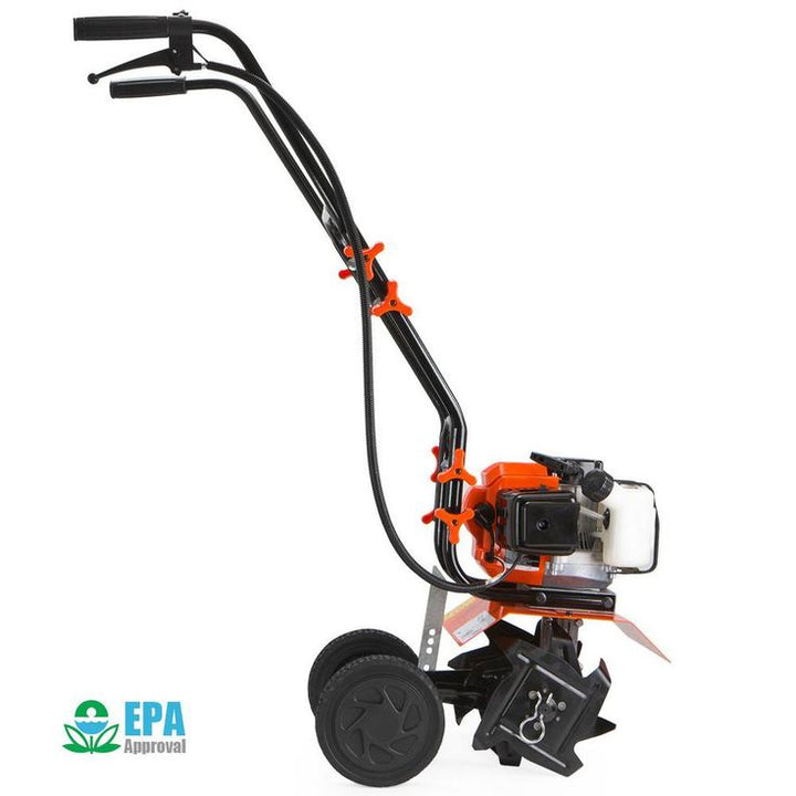 XtremepowerUS 10 in. 43 cc 2-Stroke Mini Gas Tiller Cultivator