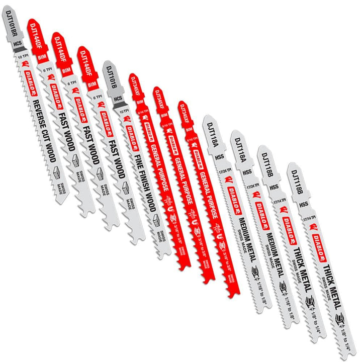 DIABLO T-Shank Jig Saw Blade Set (12-Piece)