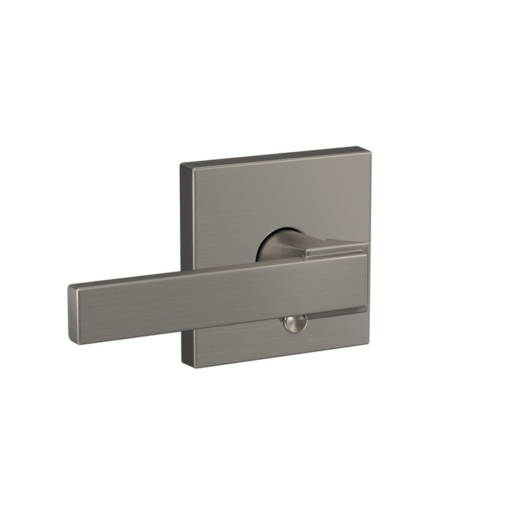 Schlage Custom Northbrook Lever with Collins Trim, Matte Black – Combined Interior Hall/Closet & Bed/Bath Door Lever