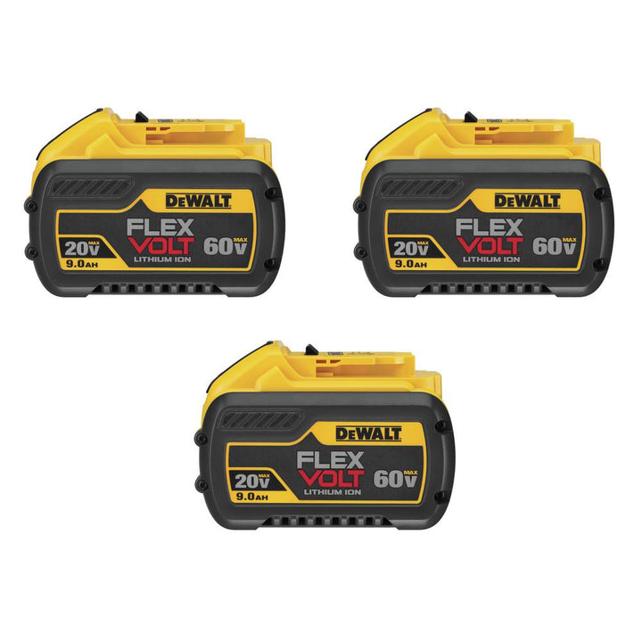 FLEXVOLT 20-Volt /60-Volt MAX Lithium-Ion 9.0Ah Battery Pack (3-Pack) - Super Arbor