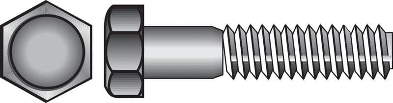 Hillman 1/2 in. Diameter x 5-1/2 in. Length Hot-Dipped Galvanized Steel Hex Bolt, 25-Pack