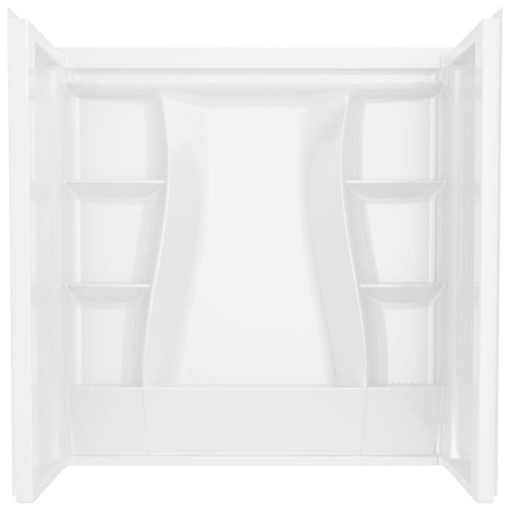 Classic 500 60 in. W x 61.25 in. H x 32 in. D 3-Piece Direct-to-Stud Alcove Tub Surrounds in High Gloss White