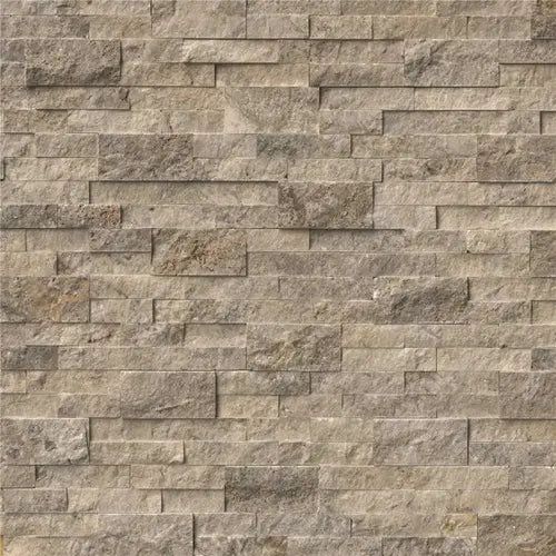 MSI Trevi Gray Ledger Panel 6 in. x 24 in. Natural Travertine Wall Tile (10 cases / 60 sq. ft. / pallet)