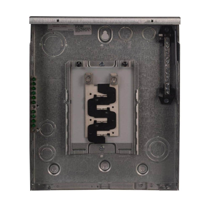 Eaton BR 125 Amp 8-Space 16-Circuit Indoor Main Lug Surface Door with Ground Bar