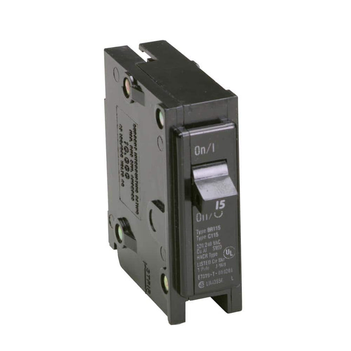 Eaton BR 15 Amp 120/240 Volts Single-Pole Circuit Breaker