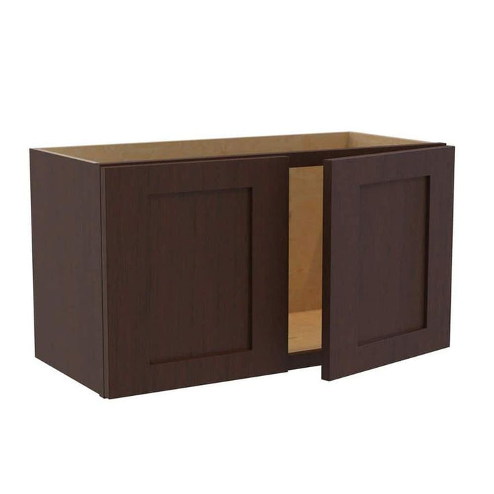 Home Decorators Collection Newport 24 in. W x 24 in. D x 15 in. H Assembled Plywood Wall Bridge Kitchen Cabinet in Manganite with Soft Close