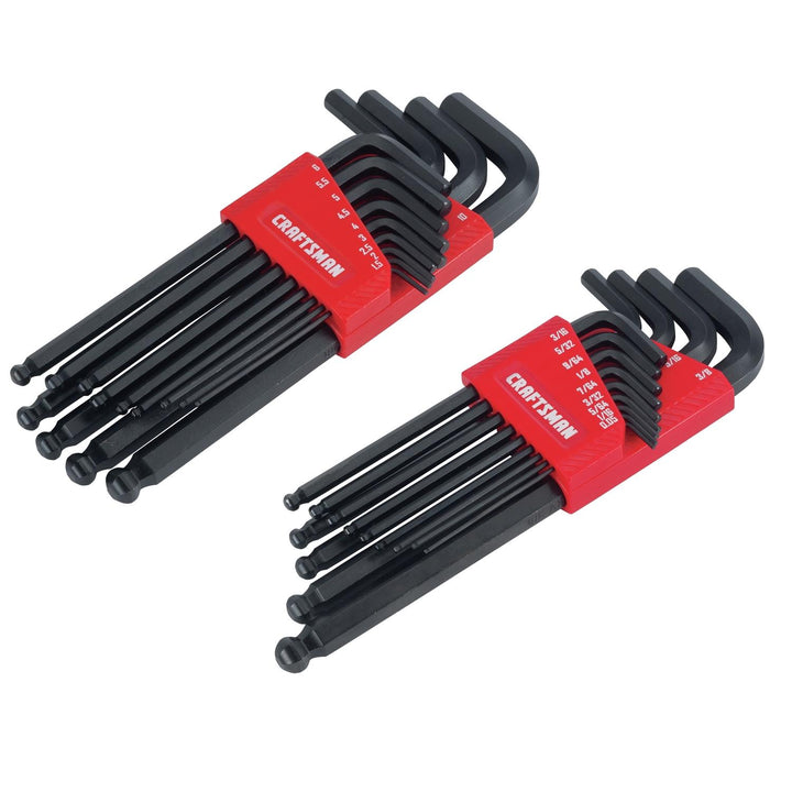 Craftsman 26 pc Metric and SAE Long and Short Arm Ball End Hex Key Set