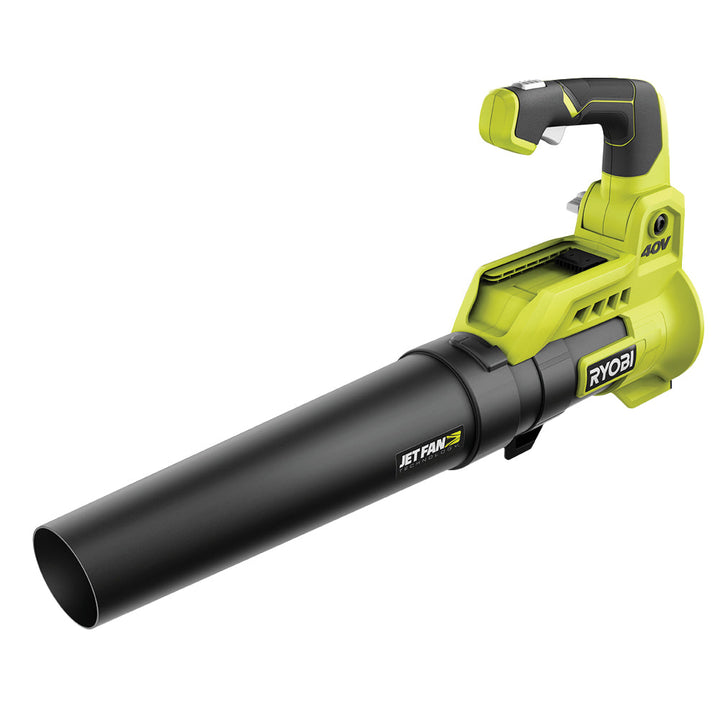 RYOBI 110 MPH 525 CFM 40-Volt Lithium-Ion Cordless Variable-Speed Jet Fan Leaf Blower with Two 4.0 Ah Batteries and Charger