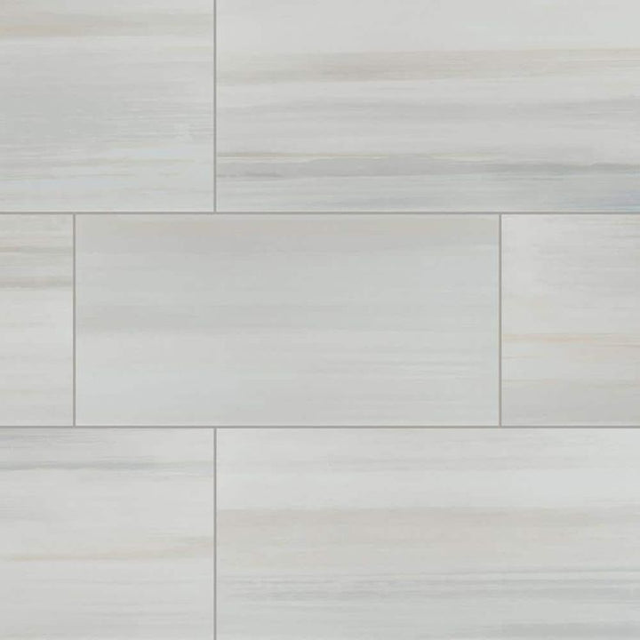 Fresco Blanco 12 in. x 24 in. Matte Porcelain Stone Look Floor and Wall Tile (12 sq. ft./Case)